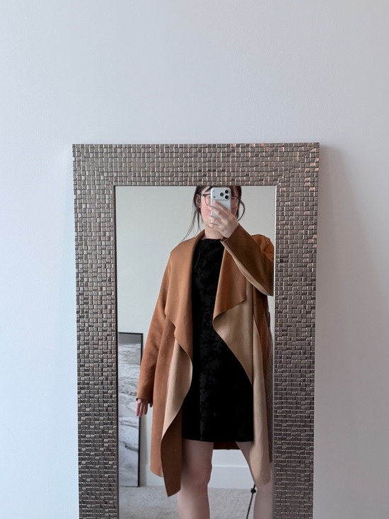 Zara Jackets & Blazers - Zara Two-Tone Brown and Black Wrap Top